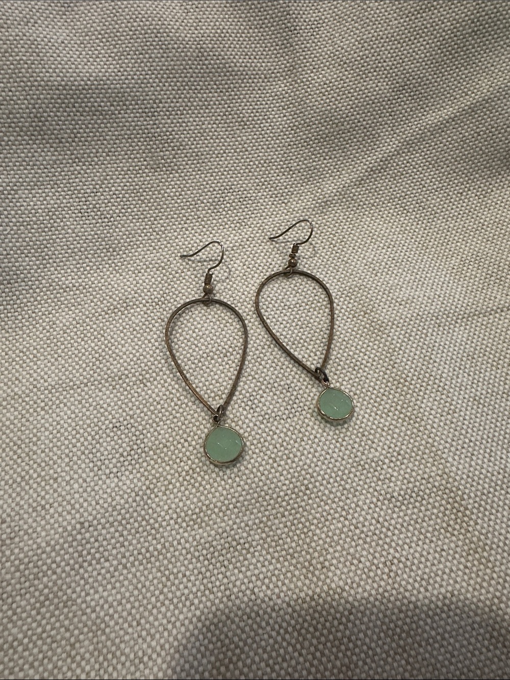 Delicate Teardrop Mint Dangle Earrings - Women Jewelry